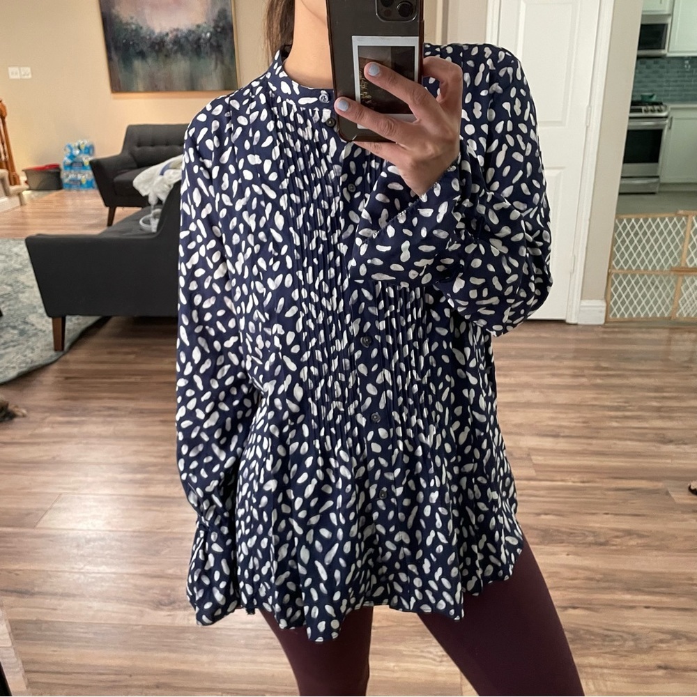 3.1 Phillip Lim Silk Flowy Button Down Blouse